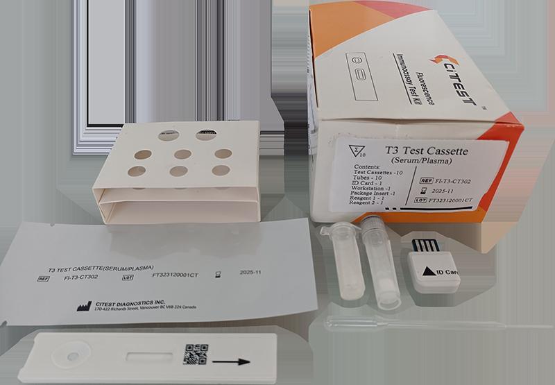 Тест касета для виявлення T3 ( Citest, кат.ном.VT-FI-T3-302)